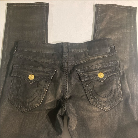 Rare NWOT True Religion men’s Ricky Super T in “GOLDEN NIGHTS” wash size 33x34 - Picture 3 of 12